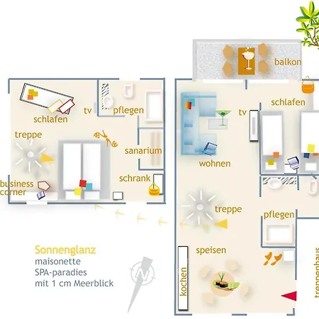 De Luxe Maisonette Sonnenglanz شقة نورديرني
